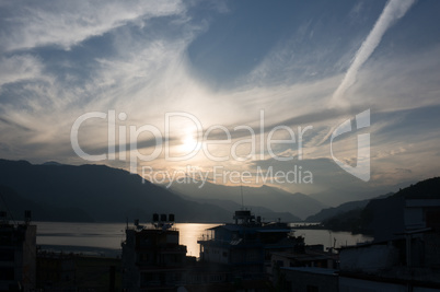 Sunset in Nepal