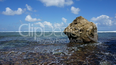 Rocky Bali beach