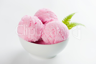 Pink ice cream