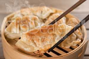 Chinese dish pan fried dumplings