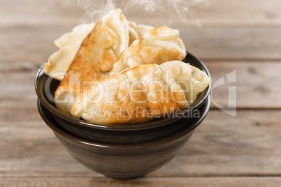 Popular Chinese food pan fried dumplings