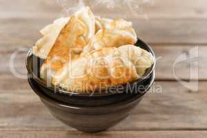 Popular Chinese food pan fried dumplings