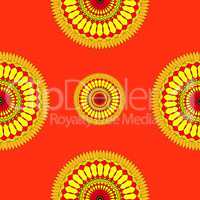 Seamless colorful pattern in oriental style