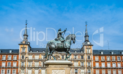 Statue of Felipe III in Madrid