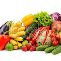 assortment fresh fruits and vegetables