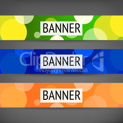 Horizontal web banners