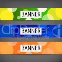 Horizontal web banners