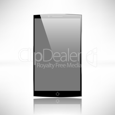 Smartphones vector mockup black and white