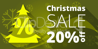 Christmas sale design template