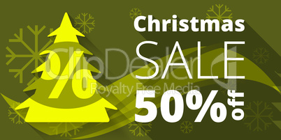 Christmas sale design template