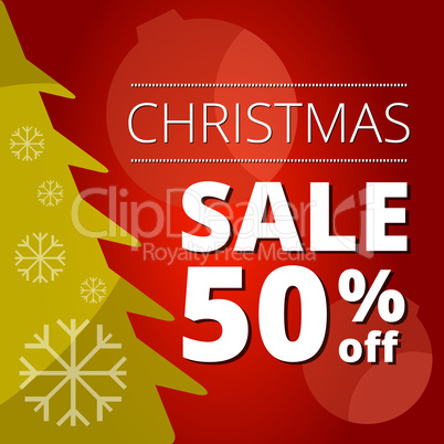 Christmas sale banner