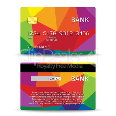 Templates of credit cards design