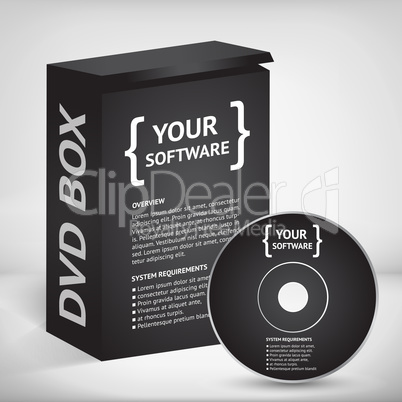Cool Realistic Case for DVD Or CD Disk