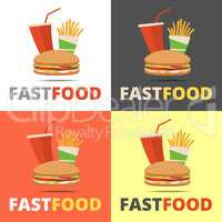 Fast food restaurant menu