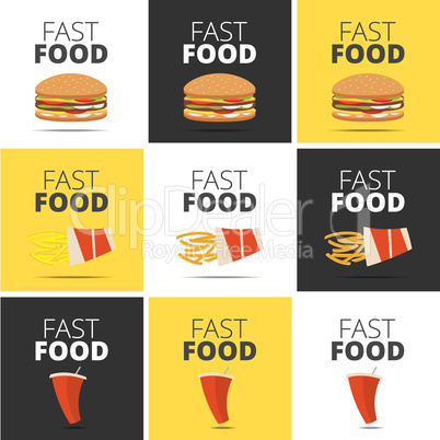 Fast food restaurant menu