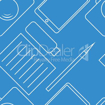 Abstract light blue color seamless pattern