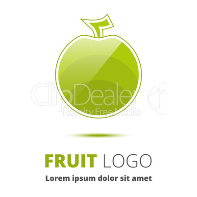 Apple. Abstract image as a logo