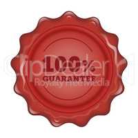 Guarantee wax stamp