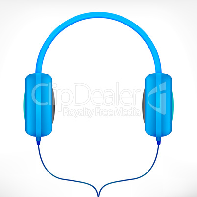 Blue headphones