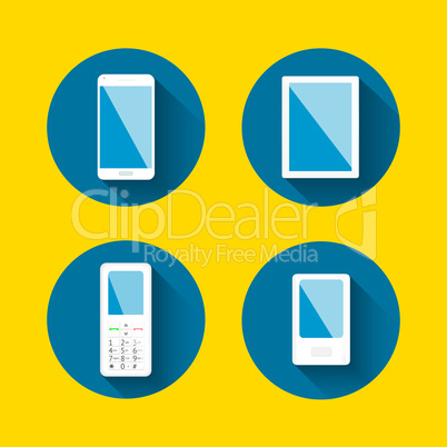 Mobile icons set