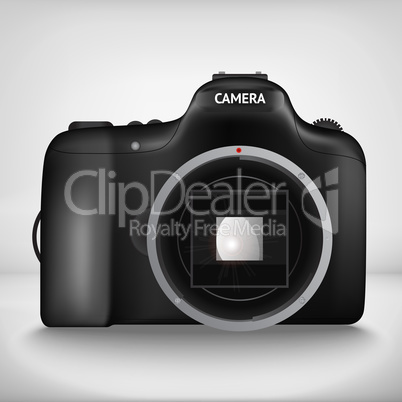 vector illustration of camera