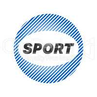 Abstract round sport logo
