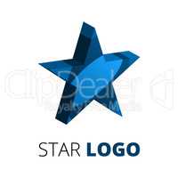 3d star logo template
