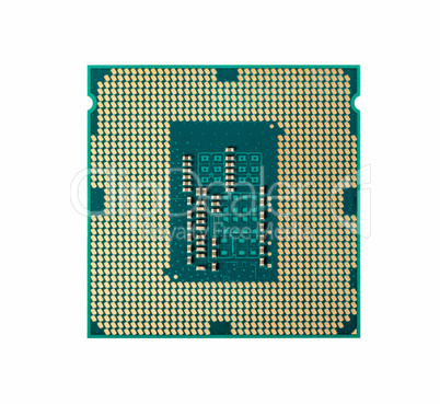 Electronic collection - Computer processor chip (CPU) isolated o