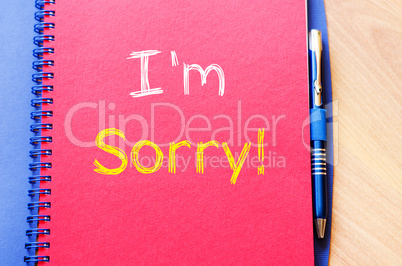 I'm sorry write on notebook