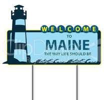 Stand Welcome to Maine