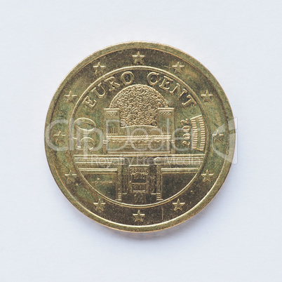 Austrian 50 cent coin