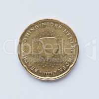 Dutch 20 cent coin