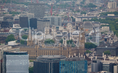 Aerial view of London