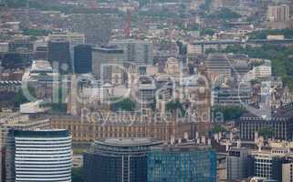 Aerial view of London