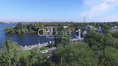 Dnepr River. Aerial Survey