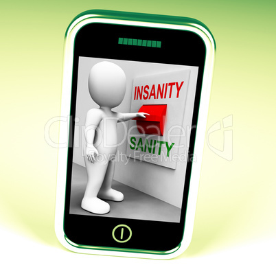 Insanity Sanity Switch Shows Sane Or Insane Psychology