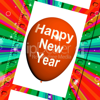 Happy New Year Balloon Shows Parties and Celebrations