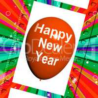 Happy New Year Balloon Shows Parties and Celebrations