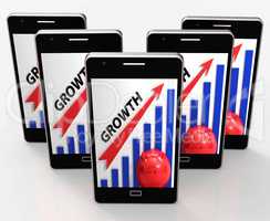 Growth Graph Means Financial Increase Or Gain