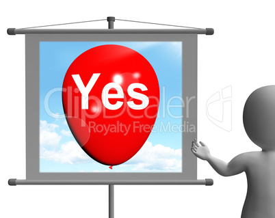 Yes Sign Means Affirmative Approval and Certainty