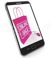 Online Sale Bag Shows Selling and Buying on the Internet