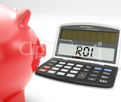 ROI Calculator Shows Investment Return Or Profitability
