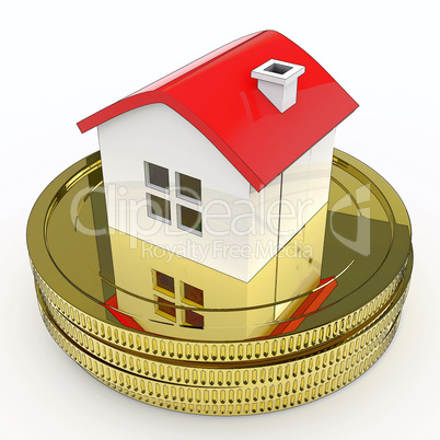 House On Money Means Purchasing And Selling Property