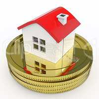 House On Money Means Purchasing And Selling Property