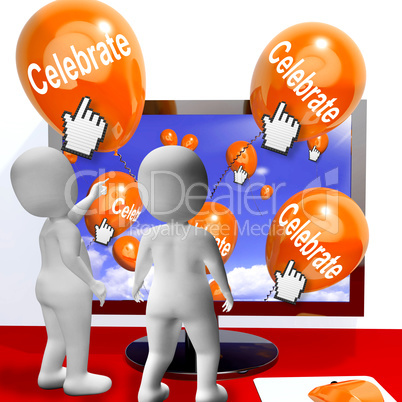 Celebrate Balloons Mean Parties and Celebrations Internet