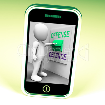 Offense Defence Switch Shows Attack Or Defend