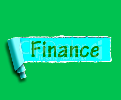 Finance Word Shows Online Lending And Financing