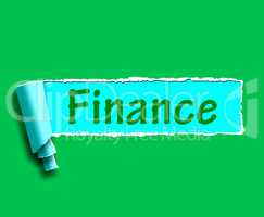 Finance Word Shows Online Lending And Financing