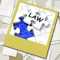 Law Photo Shows Legal Information And Legislation On Internet