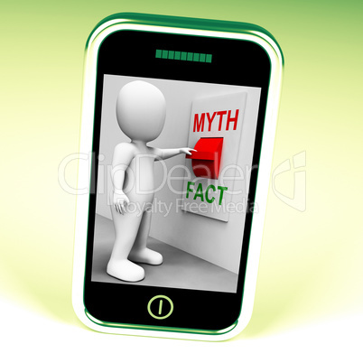 Fact Myth Switch Shows Facts Or Mythology